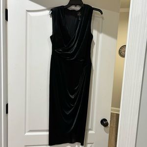 Black velvet dress